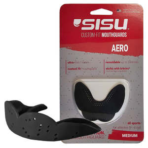 Sport Exercise: SISU Nextgen Aero Medium Mouthguard – Slim Fit Sports Mouthguard for Adults & Teens - Braces Compatible