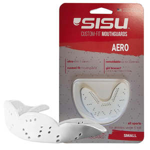 SISU Aero Small Mouthguard – Slim Fit Sports Mouthguard for Youth - Snow White
