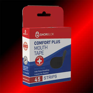 Snorblok Mouth Tape - 45 Adult Strips | For Better Nasal Breathing