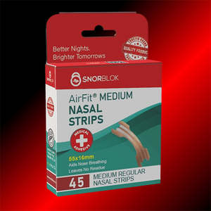 Snorblok Nasal Strips - 45 Medium | For Better Breathing And Snoring