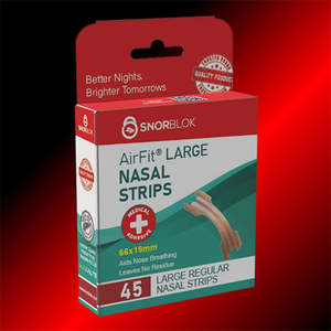 Deviated Septum: Snorblok Nasal Strips - Large | For Better Breathing And Snoring