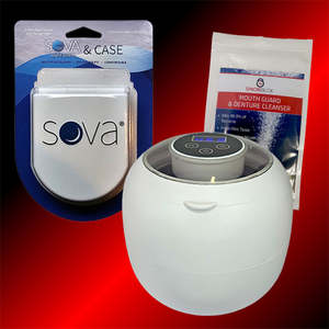 SOVA Max Teeth Grinding Nightguard + Case + UV Steriliser & Steritabs