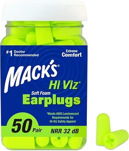 Earplugs 1: Mack's Hi Viz Soft Foam Earplugs - 50 Pair Bottle