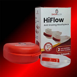 Snoring: Snorblok HiFlow 2 Pack | Anti Snoring Mouthguard For Comfort
