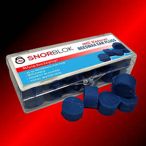 Earplugs 1: Natural Beeswax Earplugs | Snorblok Putty 12-Pair Pack