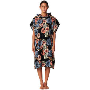Wetsuit Accessories: O'Neill Women's Bahia Change Towel - Flora Tropic Black