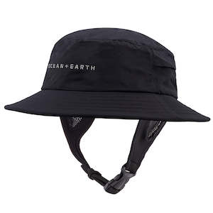 Wetsuit Accessories: Ocean & Earth Bingin Soft Peak Surf Cap - Black