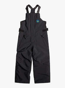 Youth Ski Pants: Quiksilver Boogie Insulated Snow Bib Kids Pants 2024 - True Black