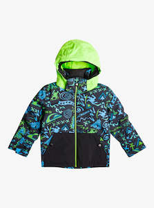 Youth Ski And Snowboard Pants: Quiksilver Little Mission Insulated Snow Youth Jacket 2024 - Tatto Heritage True Black