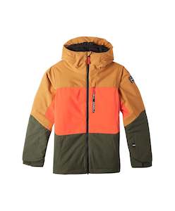 O'Neill Carbonite Youth Jacket 2024 - Rich Caramel Colour Block