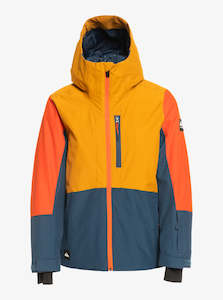Youth Ski And Snowboard Pants: Quiksilver Kai Jones Ambition Technical Snow Youth Jacket 2023 - Buckthorn Brown
