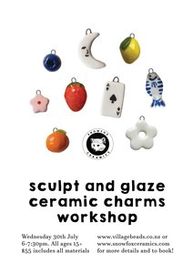 Products: Ceramic Bead and Charm Workshop - Snowfox Ceramics