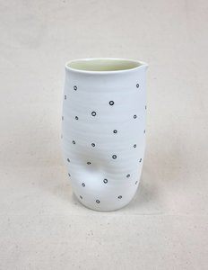 Mama Pitcher - Light Yellow - Mini Circles - Snowfox Ceramics