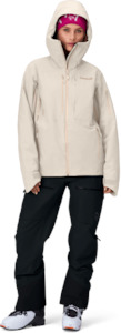 Apparel: Norrona Lofoton W's Gore-Tex Insulated Jacket - Oatmeal