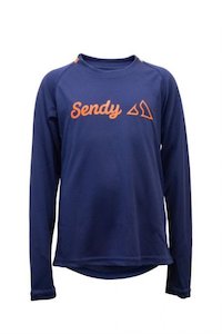Mens Bike Gear: Sendy Youth Long Sleeve Jersey Bold Blue