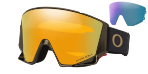 Ski Accessories: Oakley Flow Scape L - Matte Black / Prizm 24K Gold/ Prizm Iced