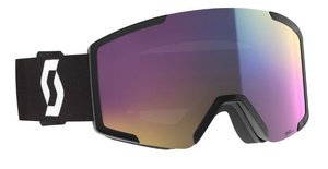 Scott Shield Goggle - Mineral Black + White / AMP Teal Chrome