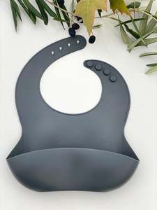 Deluxe Silicone Bibs: Deluxe Silicone Bib | Midnight Speckle