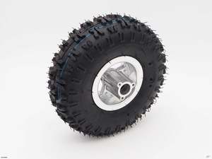 2 Stroke Wheels Tyres Tubes: 4.10- 4" Wheel Alloy Rim + Tyre with bearing (2T064-1)