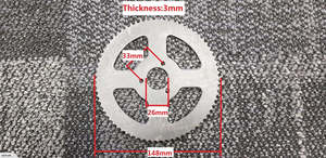 2 Stroke Chain Sprocket: Mini Quad 25H Sprocket -72 tooth (2T035)