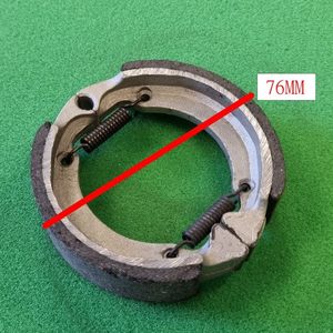 4 Stroke Brakes Discs Hose: Brake Bad Shoe Set for Honda CRF50 10 inch drum brake wheel (4T342)