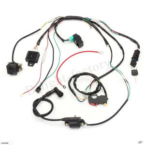 7 pcs Wiring Harness components 49cc 110cc 125cc Quad Dirt Bike Electric Start engine