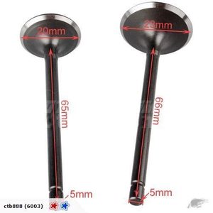4 Stroke Engine Components: Valves 49cc-110cc ATVs & Dirt Bikes (4T197)