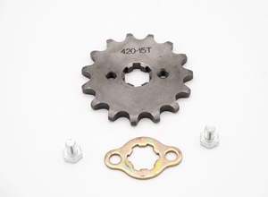 4 Stroke Chain Sprocket: 420 15 Tooth Front Engine Sprocket 20mm shaft (4T096-1)