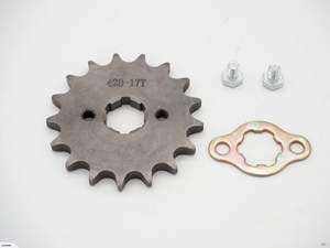 4 Stroke Chain Sprocket: 428 17 Tooth Front Engine Sprocket 20mm shaft (4T266)