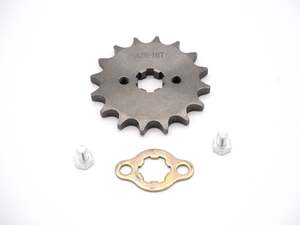 4 Stroke Chain Sprocket: 428 16 Tooth Front Engine Sprocket 17mm shaft (4T099)