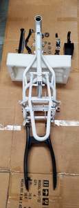 4 Stroke Motorbike Parts: White & Black CRF70 Chassis Frame set (4T359)