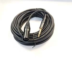 6 5mm Jack Cable: 10m Male XLR to 1/4" 6.5mm Mono Jack Cable (CB-38)