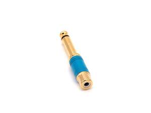 6.35mm 1/4" Male Mono Plug To RCA Female Jack Audio Adapter ADT175G (PC-50)