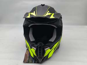 Helmets: MOTOCROSS HELMETS FOR YOUTH & KIDS - Striking Yellow (sized Small/Medium)