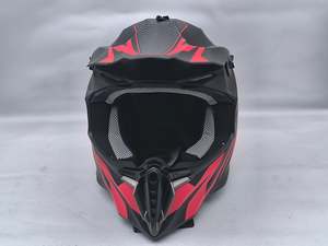 MOTOCROSS Helmets For Youth & Kids - Red & Black (sized Small/ Medium)