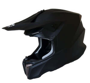 Helmets: Adult MOTOCROSS Helmets - Matt Black (sized L/ XL/ XXL)