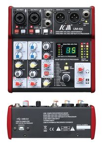 Icm Brand: ICM UM-66 USB Interface 24bit/96K 2 Channel PRO Mixer (MX14)