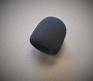 High Quality Thick Microphone Sponge cover BLACK (MC22-1)
