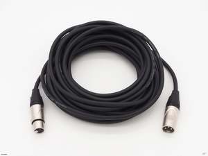 Microphone Cable: Black 25m XLR Balanced Microphone Cable (CB-08)