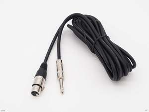 Microphone Cable: 4.5m Microphone Cable Female XLR to 1/4" Jack