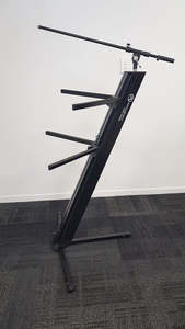 Microphone Stands: Ultra Aluminum Column Double Keyboard Stand KS015WB (ST19)