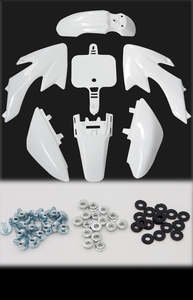 Plastics Guard Fairing Kit CRF50 110cc/125cc (4T140) + screws kit (4T259)