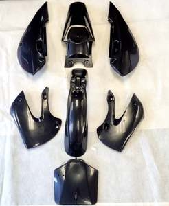Plastics Guard Fairing Kit for Kawasaki KLX110 KX65 DRZ110 (4T357) Green/Black/White