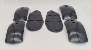 Mudguards Fenders Stickers: Foot Rest & Mud Guard set for Mini ATV Kids 49cc Quad Bike (2T121-1)
