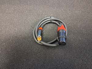 Other Cables: 1m Female XLR to RCA male Cable (CB-100-1m)