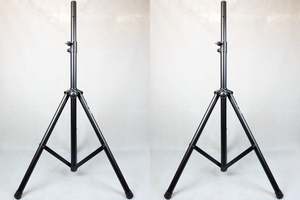 Speaker Stands: Pair of Heavy-Duty Metal Speaker Stand SPS003SL-P (ST40)