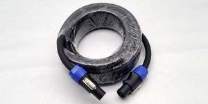 Speakon And Jack Speaker Cables: 10m 12 Gauge Heavy-Duty Speakon Speaker leads Cable (CB-29)