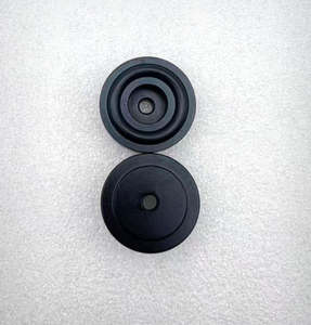 30x11mm Aluminum AMP Speaker Isolation Stand Feet Pad 4's (EP011N) Black/ Silver