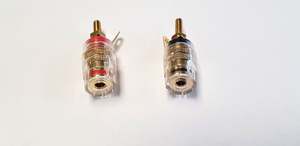 Other Accessories: Pair of 43mm Speaker Binding Post Copper Gold Plate (EP038)