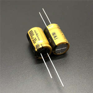 2 Nichicon Gold FW 1000uF 35v Radial Electrolytic Capacitor for Audio